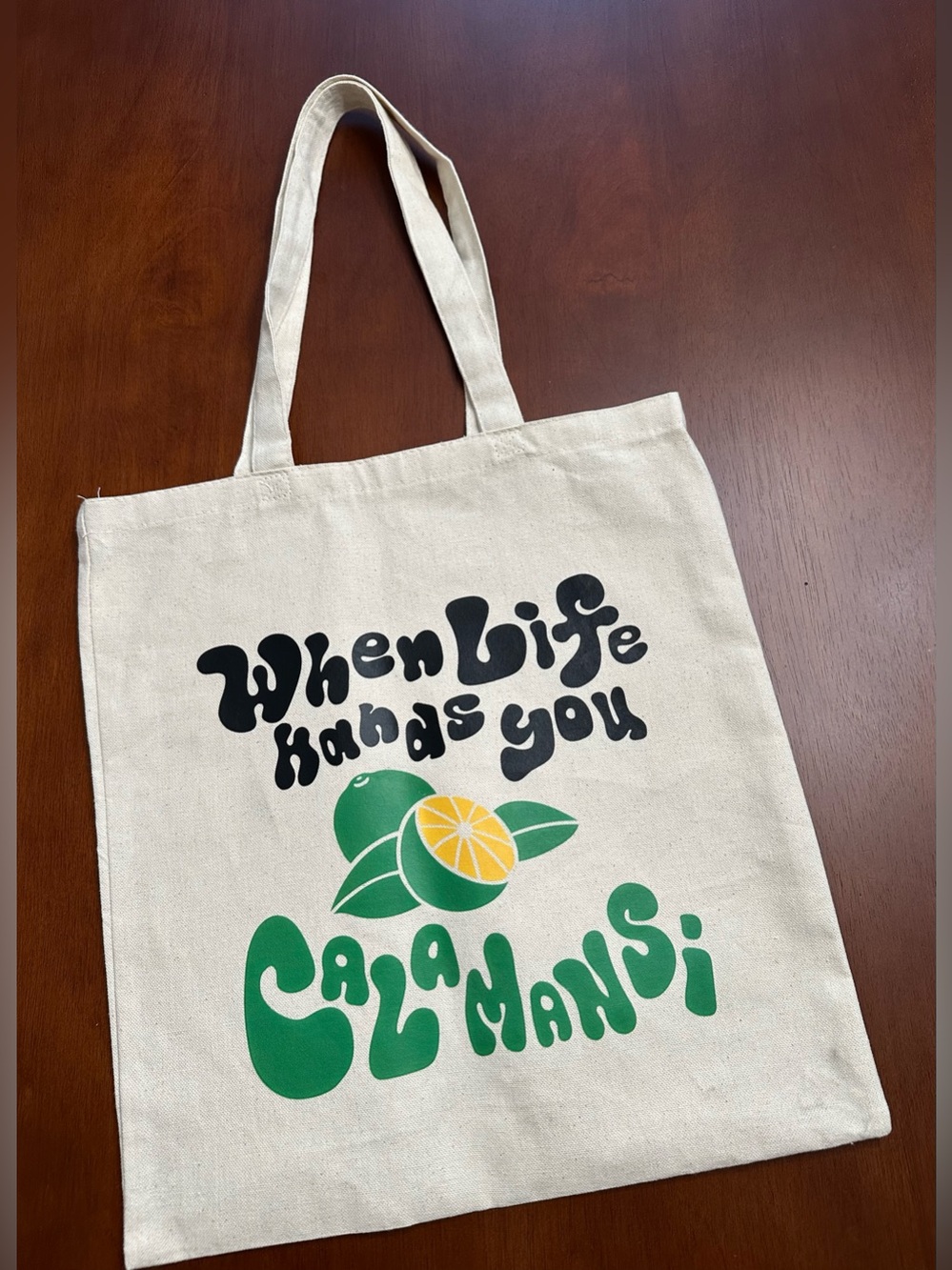 Cream Cotton Tote Bag